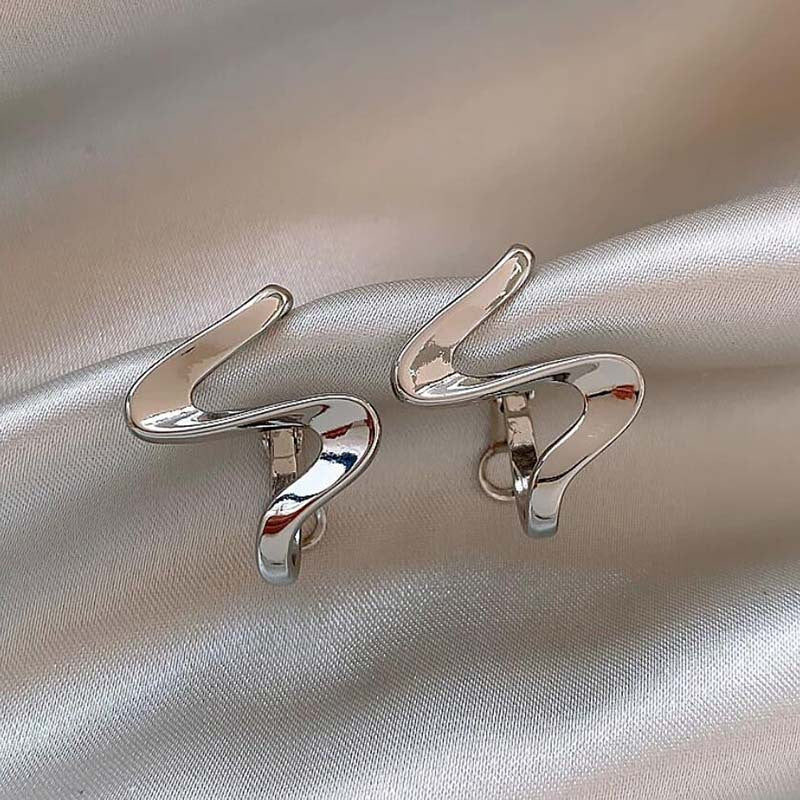 Wholesale Geometric Gold Copper Stud Earrings